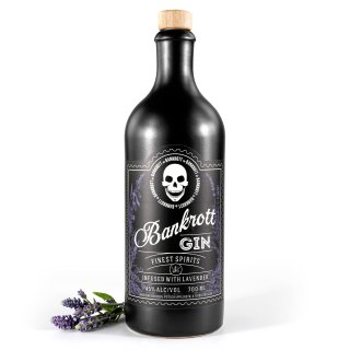 Bankrott Lavendel Gin finest Spirits 45% Vol. 1 x 0,7L Tonflasche