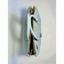 PRADA Große Galleria Saffiano Lux Leder hellblau Double Zip Handtasche