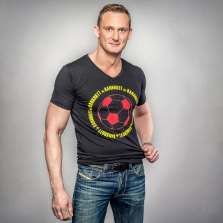 Fußball T-Shirt - schwarz rot gold