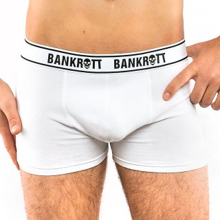BANKROTT Underwear Schriftzug - schwarz auf weiß