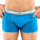 BANKROTT Underwear Schriftzug - weiss auf blau